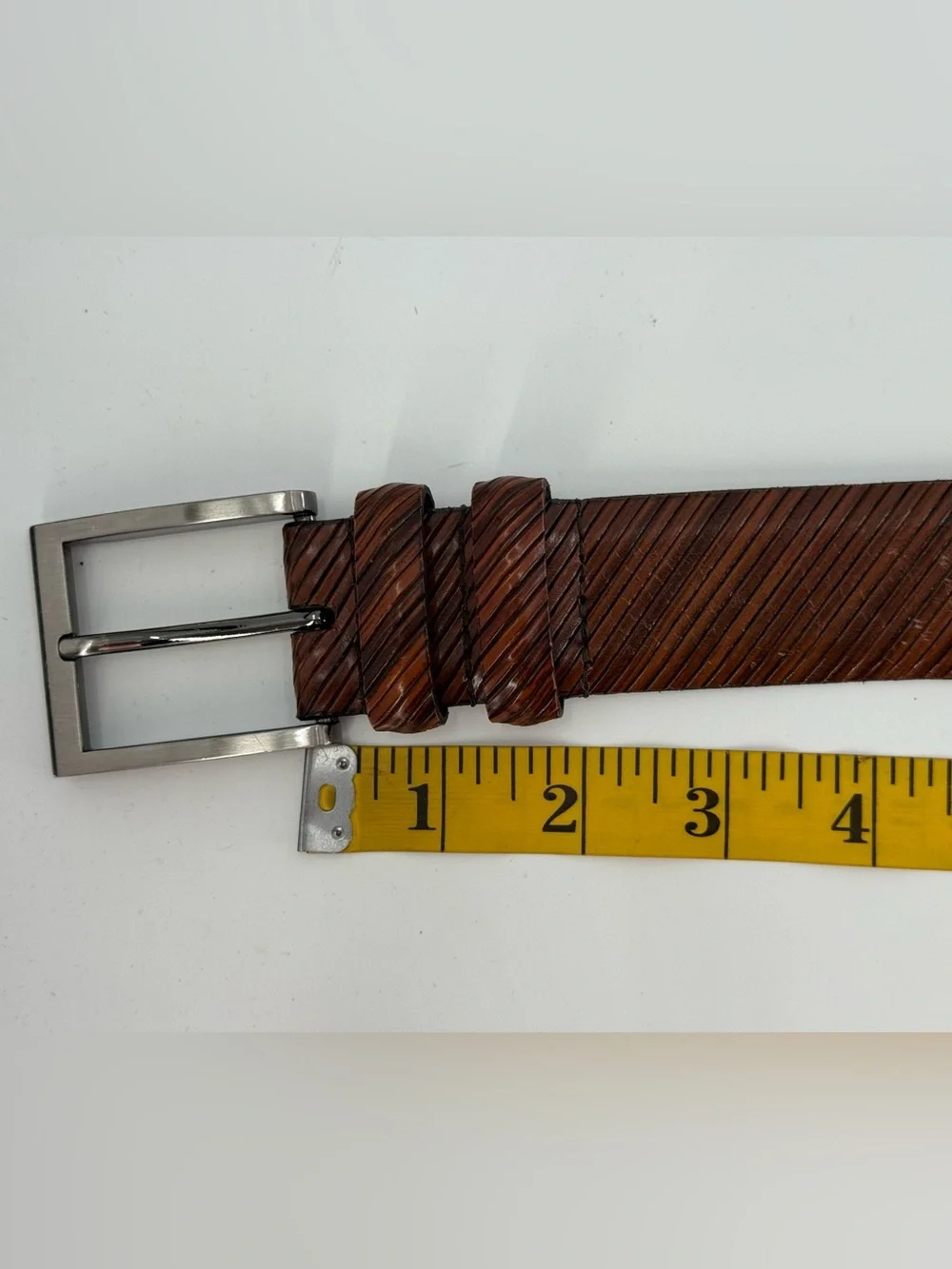Lejon Beveled Edge Men’s Italian Calfskin Belt 14333 44